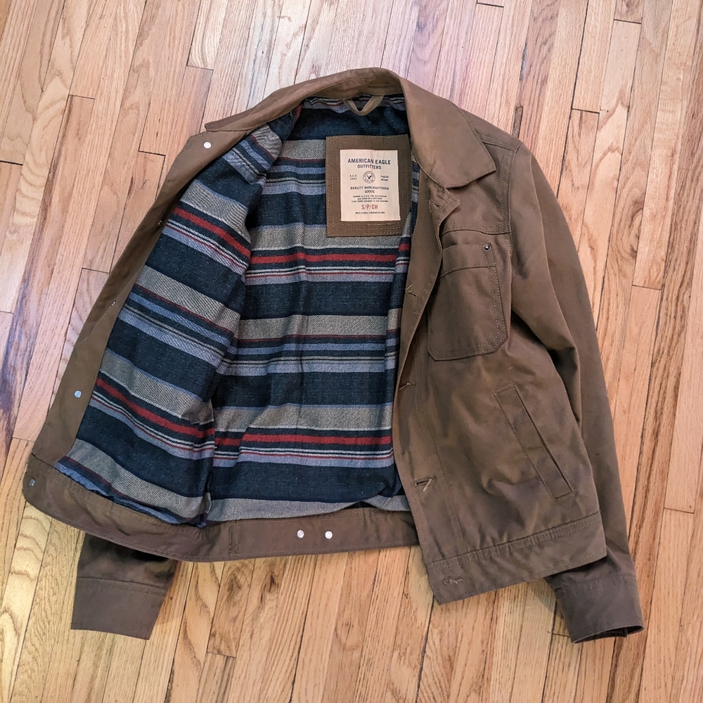 American Eagle canvas trucker jacket